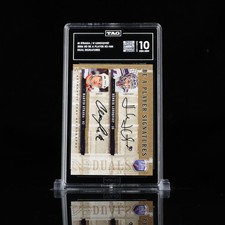 2006 UD Be A Player Dual Signatures D-HM Henrik Lundqvist / Martin Straka TAG 10