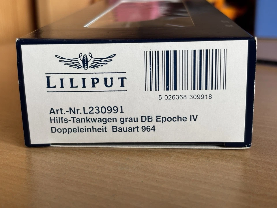 Liliput L230991 Hilfs-Tankwagen Grau DB Epoche IV Doppeleinheit Bauart 964 , NEW - Image 2 of 4