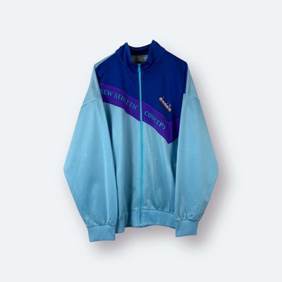 Diadora 90s Vintage Trainingsjacke Blau Lila XL | Vinverse