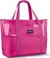 Mesh Strandtasche Xxl Faltbar ReißVerschluss Sandkontrolle Ultraleicht