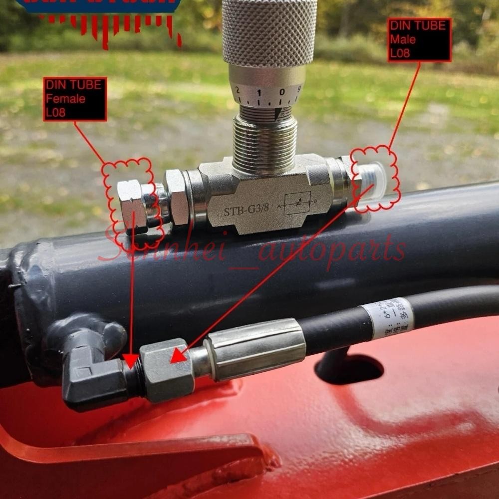 L08 Hydraulic Flow Control Valve - STB-G3/8 - Mini Excavator - AGT - US-3/8 ...