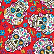 Sugar Skulls 50 - 18"x46" Hydrographic Film Hydro Dipping