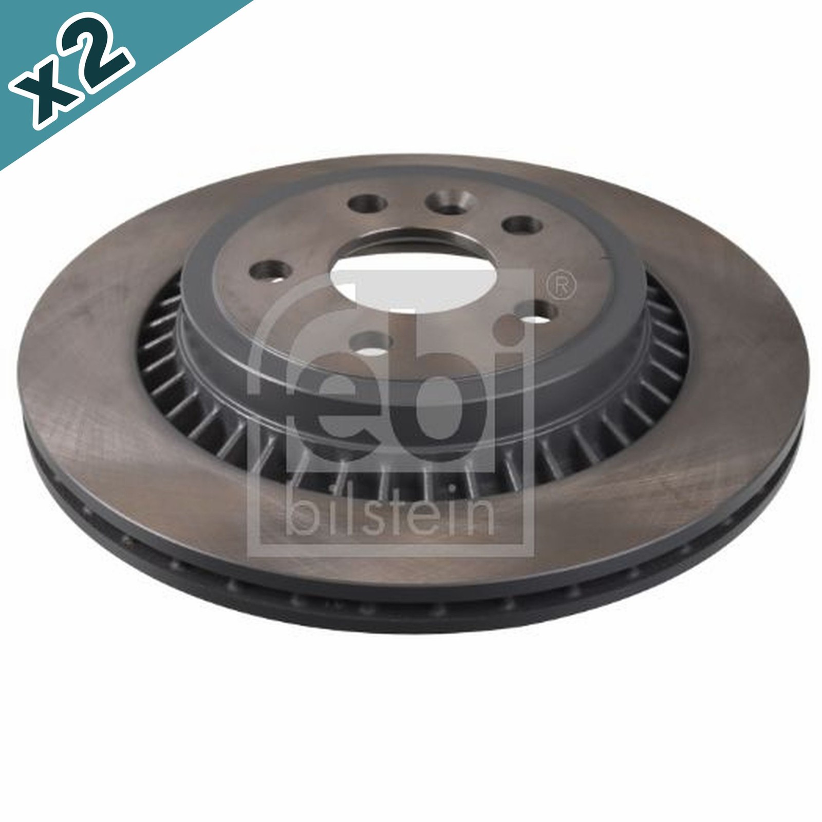 FEBI BILSTEIN 39620 Brake Disc Rear Coated 302mm Outer Diameter Fits Volvo XC60