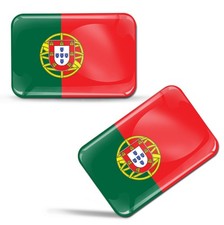 Portugal Flag 3D Silicone Gel Sticker – EU Made | F 30