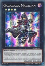 Yu-Gi-Oh Card - LED6-EN034 - GAGAGAGA MAGICIAN (super rare holo) - NM/Mint