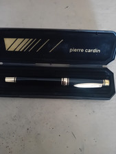 Pierre Cardin Fountain Pen Black Lacquer with Gold Trim Mint Boxed