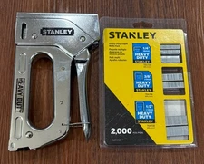 Stanley Heavy Duty Steel Staple Gun And Stanley Assorted Staples