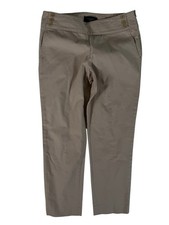 Talbots Signature Tan Mid-Rise Tapered Straight Leg Chino Pants Women's Size 6P