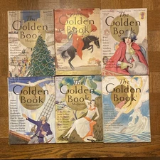 12 Volumes, Complete Set 1928 The Golden Book Magazine Vintage, Antique
