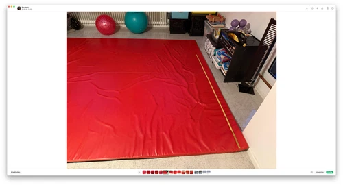 Sanosoft Krabbelmatte XXL | 272x444cm rot/orange
