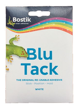 Bostik Blu Tack Blutack Original Reusable Adhesive Handy Wallet Size In White