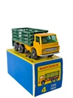 Vintage Matchbox 4d Dodge Stake Truck Yellow/Green Lesney Regular Wheels Boxed