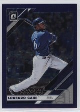 2019 Panini Donruss Optic Purple Stars Prizm 44/125 Lorenzo Cain #184 jg5