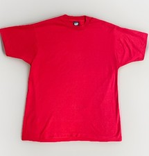 Vintage Screen Stars Best T Shirt XL Red Blank 50/50 Single Stitch Made in USA