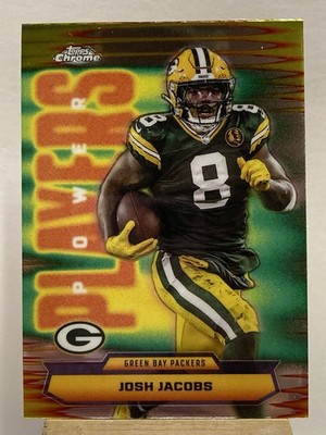 2025 Topps Chrome Football Josh Jacobs Power Players Insert #PP-20 Packers ￼