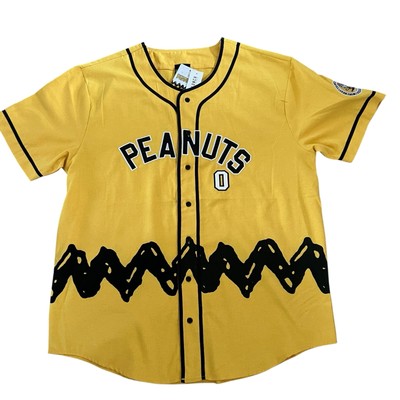 Peanuts Charlie Brown Yellow Baseball Jersey size BoxLunch Size XS
