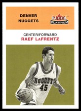 Raef LaFrentz 2001-02 Fleer Platinum Basketball Near Mint or Better