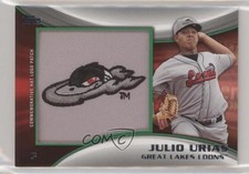 2014 Topps Pro Debut Manufactured Hat Logo /99 Julio Urias #MH-JU Patch fm0