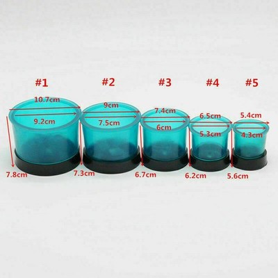 Dental Lab Rubber Sillicon Round Casting Flasks Rings Formers Base Wax #1-5