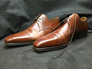 Scarpe eleganti uomo Magnanni 13317 in pelle marrone con punta a cappuccio taglia 12 M Spagna