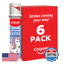 Colgate Kids Unicorn Toothpaste Pump Fluoride For Cavity Protection Ages 6 Ada