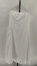 Quince Women 100% European Linen Strapless Maxi Dress White Basic Sleeveless M