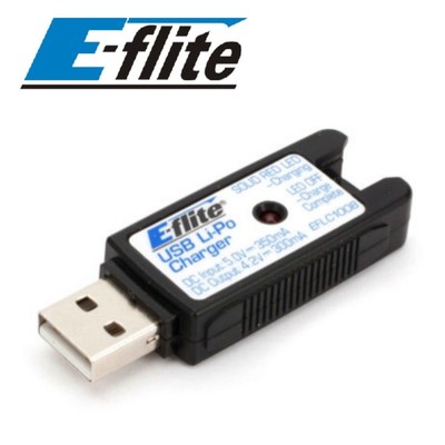 E-FLITE NANO QX USB 1S LADER CHARGER 350MAH LIPO AKKU KFZ LADEGERÄT FÜR BLADE ..