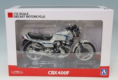 AOSHIMA SKYNET 1/12 Scale Honda CBX400F Pearl Shell White Model Kit