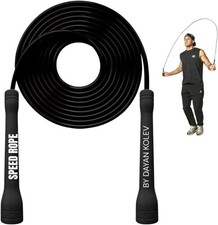 Swissskip Speed Jump Rope by Dayan Kolev, 5mm PVC Skipping Rope, for Beginner...