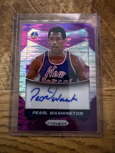 2014-15 Panini Prizm Auto Pearl Washington #70 Purple Pulsar Prizm /49