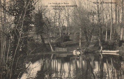 CPA 22 - Bords de la Rance (Côtes d'Armor) - Château de la Vicomté. L'Etang GF