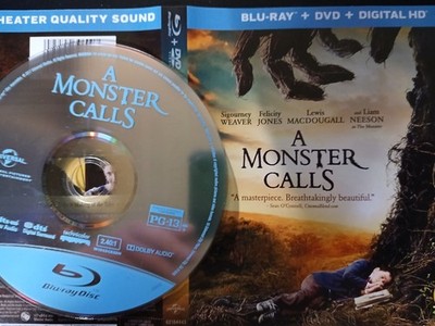 A Monster Calls Blu Ray (DISC ONLY) + Artwork