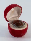 Vintage Mid Century Mexican 925 Silver Carnelian Ring Eagle 13 Assay Adjustable