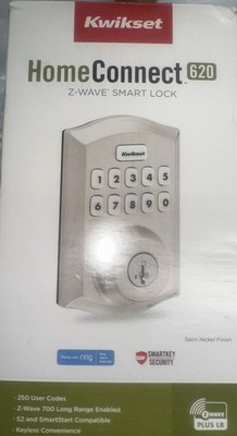 Kwikset HomeConnect 620 Z-Wave Long Range Enabled Keypad Smart Lock Convenient K
