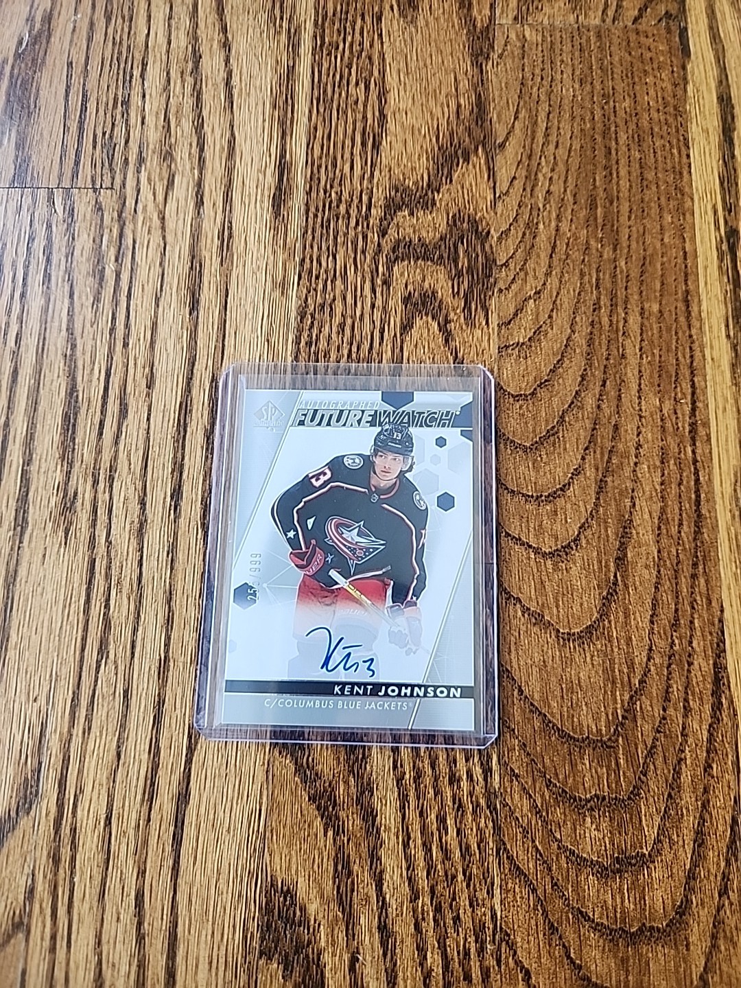 2022-23 SP Authentic  Autographed Future Watch Auto Kent Johnson /999 RC Rookie