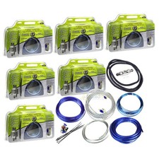 8 Gauge Amp Kit Wiring 400 Watts OFC Copper Wire Car Audio Installation Lot of 6