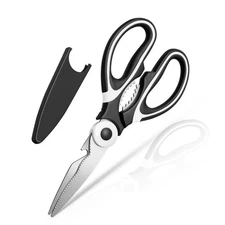 Kitchen Shears - QtoiKce Kitchen Scissors Heavy Duty Stainless Steel Food She...