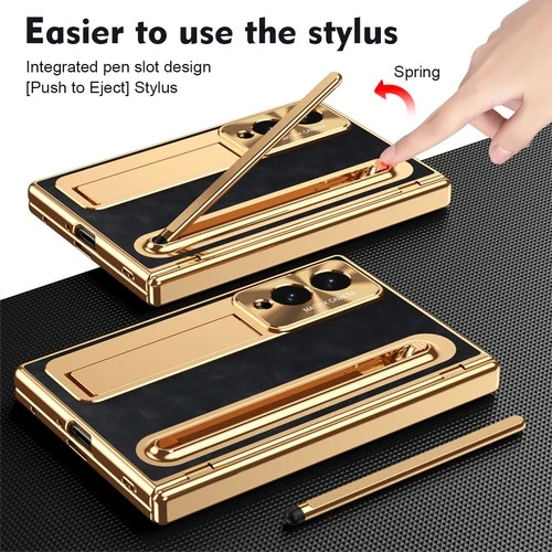 For Samsung Galaxy Z Fold8, Luxury Hybrid Business Case With Stylus Glass Film