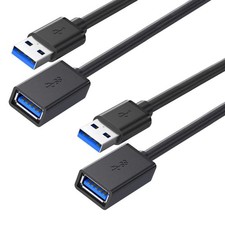 2 Pack 1.65FT USB 3.0 Extension Cable Type A Male to Female Cord...