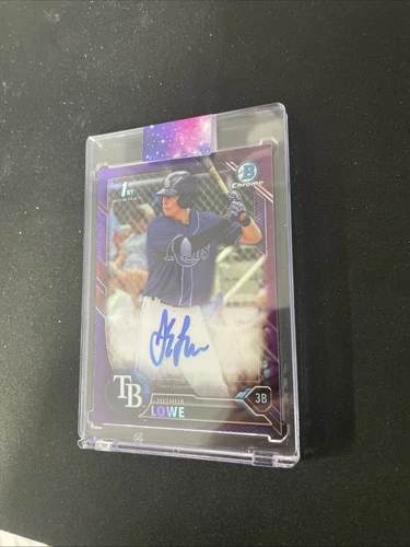 Josh Lowe 2016 Bowman Chrome 1st #/250 PURPLE REFRACTOR AUTO Rookie RC SP RAYS