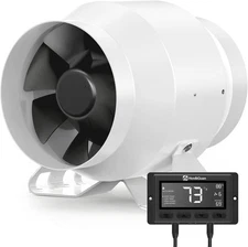 Hon&Guan PRO 4 Inch Inline Duct Fan 212 CFM with Quiet EC Motor & Smart Control