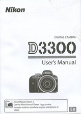 Original Nikon D3300 User Manual