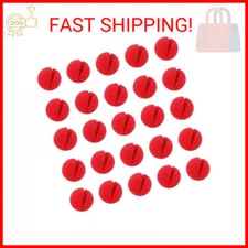 Ogrmar 25PCS Red Circus Clown Nose Christmas Costume Party Cosplay Halloween Dec