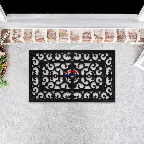 Door Entrance Mat Heavy Duty Non Slip Dirt Catcher Indoor Outdoor Rubber Mat UK - Picture 6 of 21
