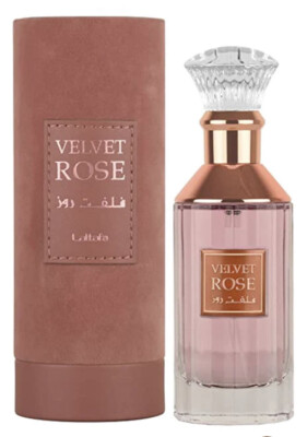 Lattafa Velvet Rose 3.4oz EDP Spray For Women New In Box 