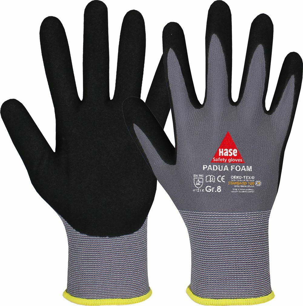 Guantes 10 pares Hase Padua Foam guantes de trabajo guantes de montaje talla 6-11