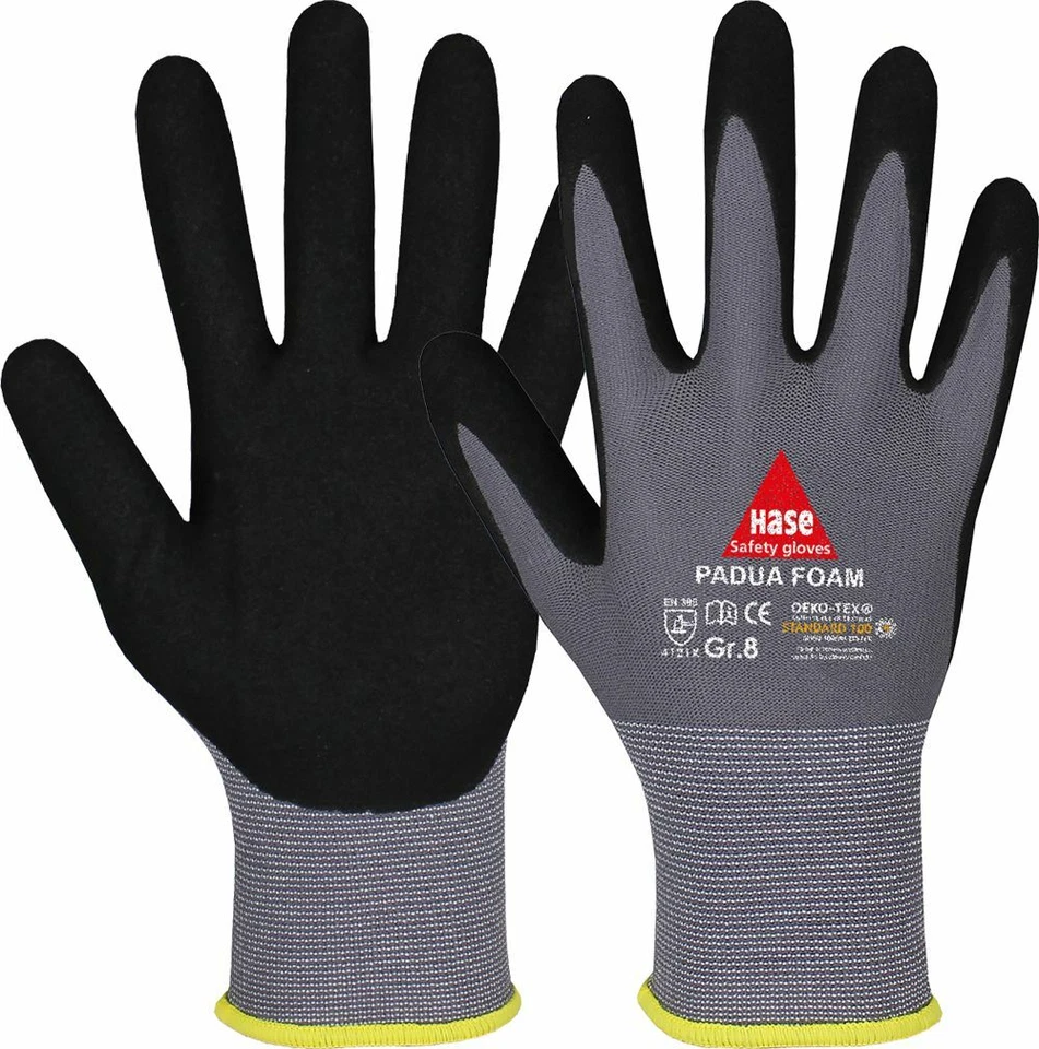 Handschuhe 10 PAAR Hase Padua Foam Arbeitshandschuhe Montagehandschuhe Gr. 6-11 - Bild 1 von 2