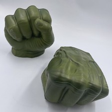 Hasbro 2011 Marvel Incredible Hulk Green Foam Hands Fists Gloves MCU Avengers