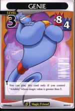KINGDOM HEARTS TCG Base Set 20/91U GENIE Level 3 NM Disney Trading Card ccg