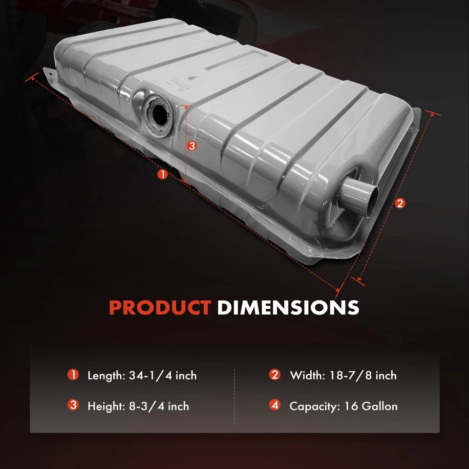 Nuevo tanque de combustible de 16 galones para Chevrolet Chevy II 1962 1963 1964 1965-1967 sedán Foto 4 de 4